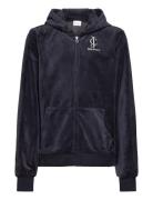 Juicy Velour Zip Through Hoodie Tops Sweatshirts & Hoodies Hoodies Nav...