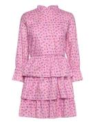 Celosia Short Dress Kort Kjole Pink Noella