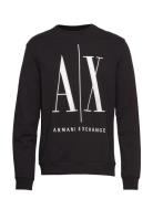 Sweatshirt Tops Sweatshirts & Hoodies Sweatshirts Black Armani Exchang...