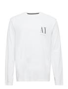 T-Shirt Tops T-Langærmet Skjorte White Armani Exchange