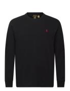 26/1 Jersey-Lsl-Tsh No Pkt Tops T-Langærmet Skjorte Black Polo Ralph L...