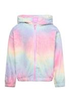 Jacket Pile Unicorn Rainbow Tops Sweatshirts & Hoodies Hoodies Pink Li...