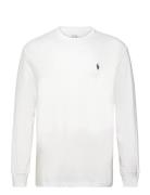 26/1 Jersey-Lsl-Tsh No Pkt Tops T-Langærmet Skjorte White Polo Ralph L...