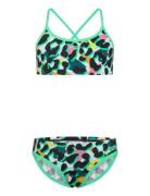 Junglespeak Allover Tie 2 Black/White/ 140  Bikini Green Speedo