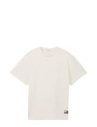 Over Printed T-Shirt Tops T-Kortærmet Skjorte White Tom Tailor