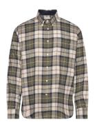 Barbour Fortrose Tailored Shirt Designers Shirts Casual Khaki Green Ba...