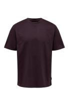 Onsfred Life Rlx Ss Tee Noos Tops T-Kortærmet Skjorte Black ONLY & SON...