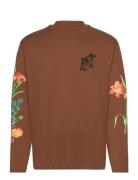 Diflowerlo Tops Sweatshirts & Hoodies Sweatshirts Brown HUGO