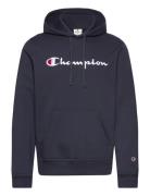 Hooded Sweatshirt Tops Sweatshirts & Hoodies Hoodies Navy Champion