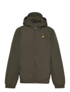 Zip Through Hooded Jacket Skaljakke Outdoorjakke Khaki Green Lyle & Sc...