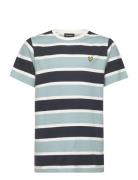 Stripe T-Shirt Tops T-Kortærmet Skjorte Blue Lyle & Scott