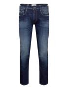 Anbass Trousers Slim Aged Bottoms Jeans Slim Blue Replay