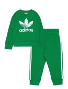 Trefoil Crew Se Sets Sweatsuits Green Adidas Originals