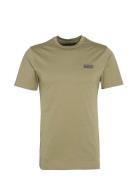 B.intl Small Logo Tee Designers T-Kortærmet Skjorte Khaki Green Barbou...