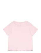 Nkflomster Ss Short Loose Top Tops T-Kortærmet Skjorte Pink Name It