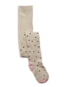 Tights Sg Cotton Knee Focus Tights Beige Lindex