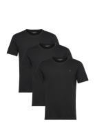 3P Ss Tee Tops T-Kortærmet Skjorte Black Tommy Hilfiger