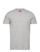 T-Diegor-D T-Shirt Tops T-Kortærmet Skjorte Grey Diesel