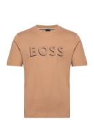 Tiburt 339 Tops T-Kortærmet Skjorte Beige BOSS