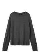 Nlflodet Ls Short Knit Noos Tops Knitwear Jumpers Grey LMTD