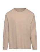 Nmmvobbo Ls Nreg Top Noos Tops Shirts Long-sleeved Shirts Beige Name I...