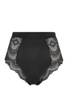 Lace Period Highwaist Briefs Lingerie Panties High Waisted Panties Bla...