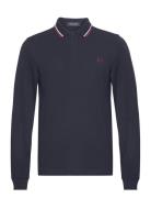 Ls Twin Tipped Shirt Tops Polos Long-sleeved Navy Fred Perry