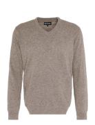 Barbour Ess V Neck Tops Knitwear V-necks Beige Barbour