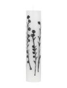 Wax Alter Candles 5 X 25- Black Wild Flowers Home Decoration Candles B...