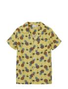 Nkmferane Ss Shirt Box Tops Shirts Short-sleeved Shirts Yellow Name It