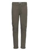 Cotton Cargo Trousers Bottoms Khaki Green Mango