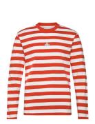 M. Hanger Striped Longsleeve Designers T-Langærmet Skjorte Red HOLZWEI...