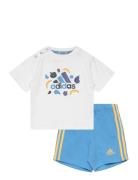 Essentials Allover Print Tee Set Kids Sport Sets With Short-sleeved T-...