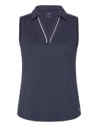 W Cloudspun Piped Sl Polo Tops T-shirts & Tops Polos Navy PUMA Golf