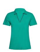 W Cloudspun Piped Ss Polo Tops T-shirts & Tops Polos Green PUMA Golf