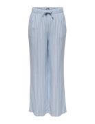 Onlcaro Mw Linen Bl Pull-Up Pant Cc Pnt Bottoms Trousers Linen Trouser...