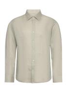 Regular-Fit 100% Linen Shirt Tops Shirts Linen Shirts Green Mango