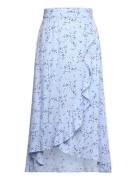 Skirt Long With Flounce Dresses & Skirts Skirts Midi Skirts Blue Linde...