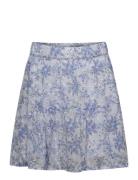 Skirt Flower Dobby Dresses & Skirts Skirts Midi Skirts Blue Creamie