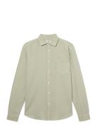 Linen Shirt Tops Shirts Linen Shirts Green Pompeii