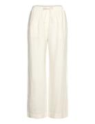 Hoys Straight String Pants 14329 Bottoms Trousers Linen Trousers White...