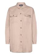 B.intl Morgan Overshirt Tops Overshirts Beige Barbour