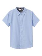 Nkmnewsa Ss Shirt Noos Tops Shirts Short-sleeved Shirts Blue Name It