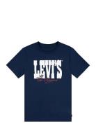 Levi's® Yee Haw Tee Tops T-Kortærmet Skjorte Navy Levi's