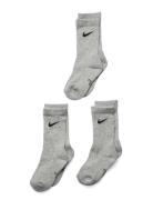 Nike Dri-Fit Crew Socks  Sokker Strømper Grey Nike