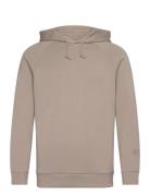 Abel Hood Sweat Tops Sweatshirts & Hoodies Hoodies Beige Mos Mosh Gall...