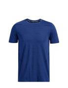 Vanish Seamless Grid Ss Sport T-Kortærmet Skjorte Blue Under Armour