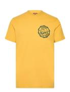 Lo-Fi Outdoor Graphic T Shirt Tops T-Kortærmet Skjorte Yellow Superdry