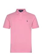 Basic Mesh-Ssl-Knt Designers Knitwear Short Sleeve Knitted Polos Pink ...