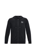 Ua Essential Fleece Fz Hood Sport Sweatshirts & Hoodies Hoodies Black ...